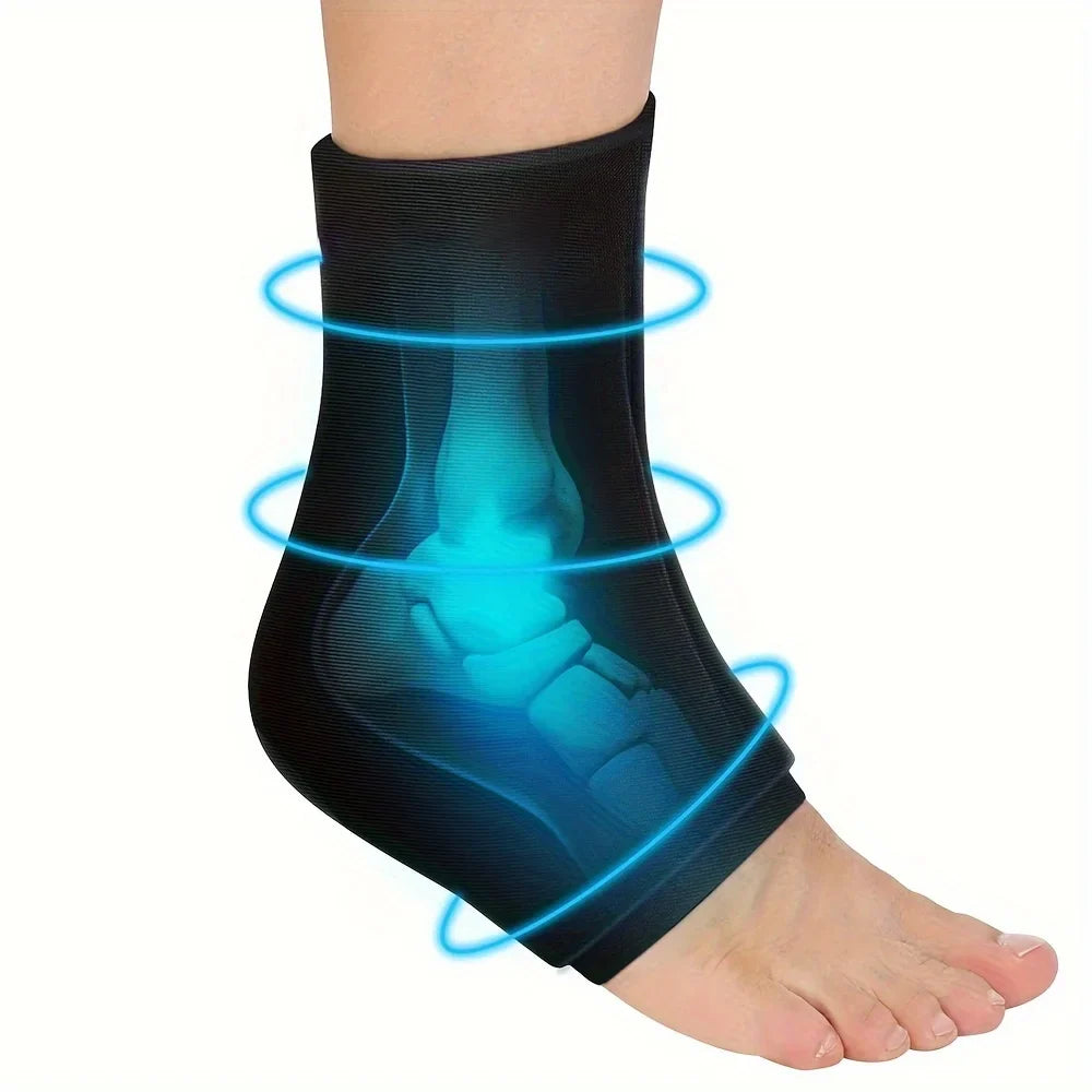 Stretchable Ankle Ice Pack Wrap — Cold Compression Therapy for Plantar Fasciitis & Sprained Ankles