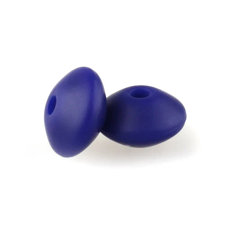 12mm Silicone Lentil Abacus Beads 50/100PCS – DIY Loose Focal Beads for Jewelry, Bracelets, Necklaces & Keychains
