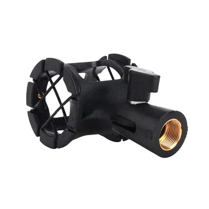 Universal Microphone Shock Mount - Anti-Vibration Mic Holder Clamp Stand for Condenser Microphones & Recording Setup