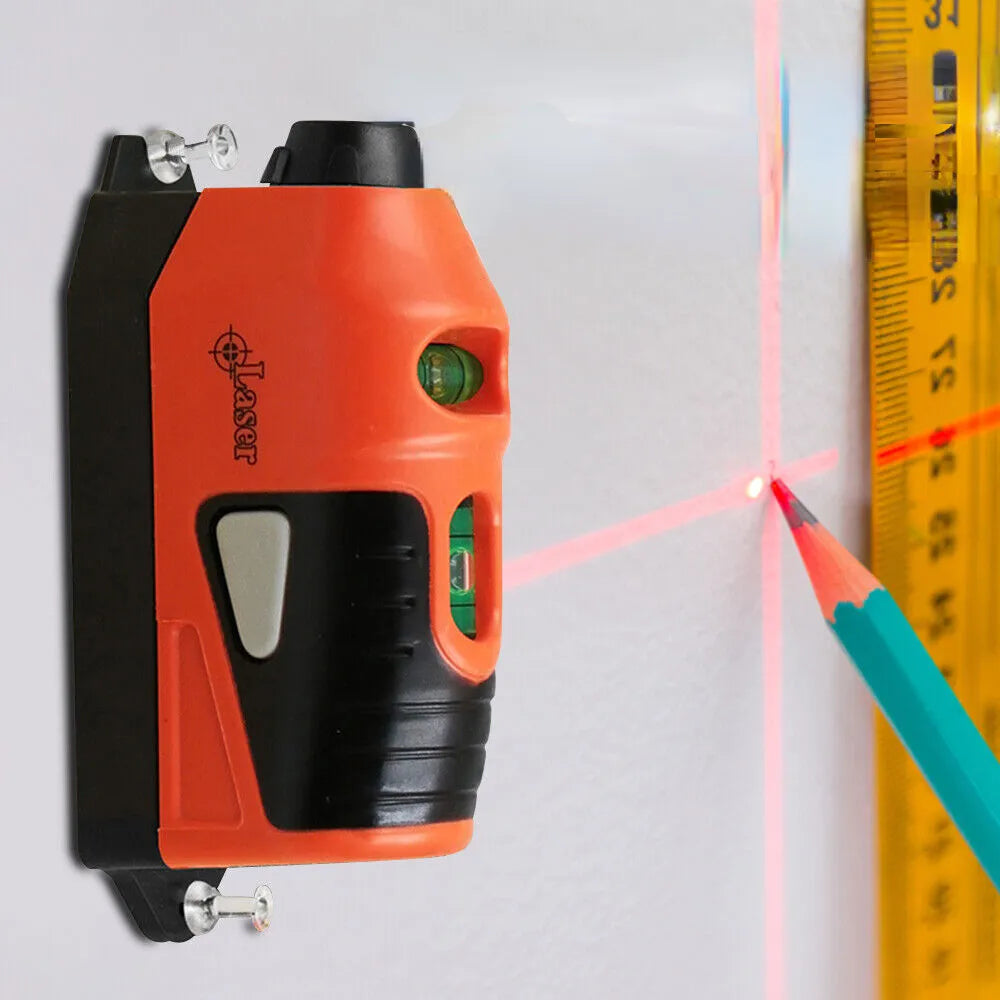 Mini Vertical Spirit Level Tool - Laser Straight Laser Guided Level Line Measurement Gauge for Accurate Ground Decoration