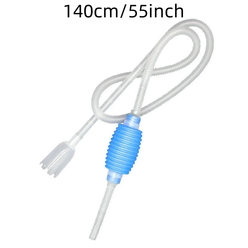 Aquarium Siphon Vacuum Cleaner – 1.4m Semi-Automatic Fish Tank Water Change & Gravel Filter Pump Tool