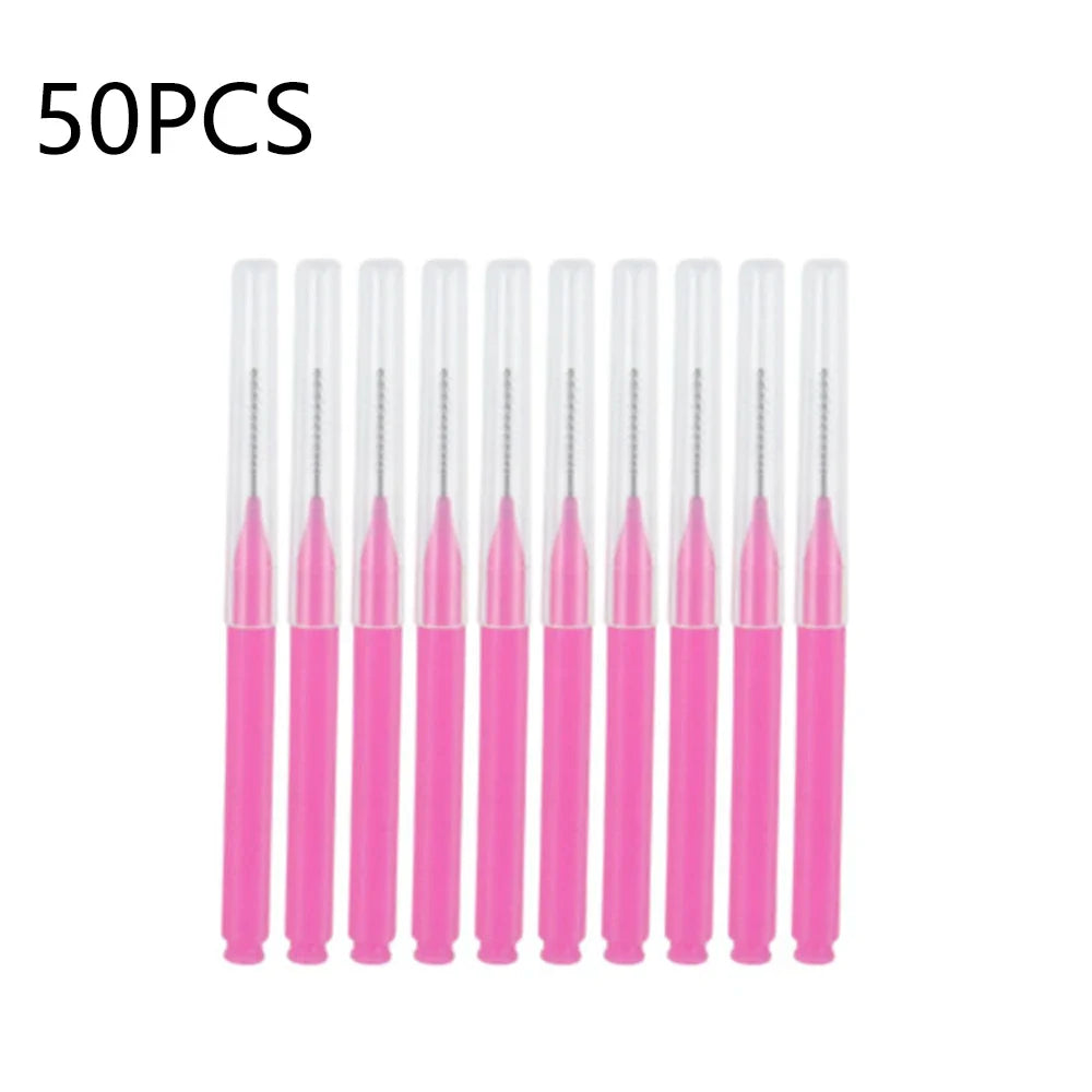10/20/50PCS Mini Eyebrow & Lash Brushes – Disposable Bendable Brow Perm & Micro Eyelash Applicator Tools