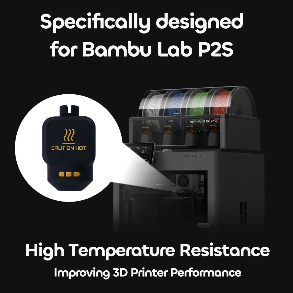 Bambu Lab P2S Nozzle Silicone Sock - Hot End Protective Cover Sleeve Accessory