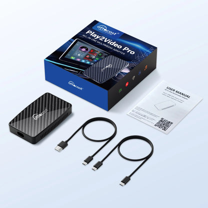 OTTOCAST Play2Video Pro Wireless CarPlay & Android Auto Adapter – YouTube, Netflix, IPTV for Kia & Toyota