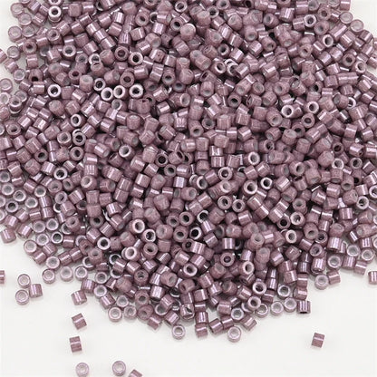 1000Pcs 1.6x1.3mm Japan Glass Seed Beads 11/0 – Cylindrical Loose Beads for DIY Statement Jewelry Making (5g Pack)