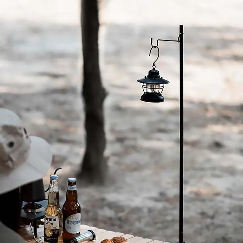 Portable Camping Lantern Stand | Detachable Tabletop Hangers | Light Holder Bracket for Outdoor Lighting | Tourist & Hiking Equipment