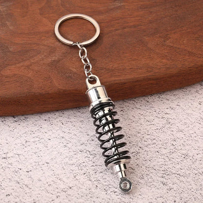 Creative Gear Head Keychain – Speed Gearbox & Turbo Hub Brake Disc Pendant for Car Keys, Shock Absorber Keyring