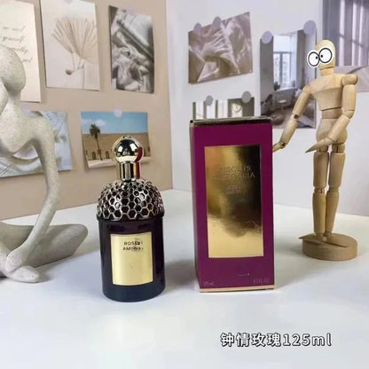 125ml Women's Rose & Sandalwood Perfume — Long-Lasting Floral Fragrance with Leather Notes, Pheromone Cologne for Men