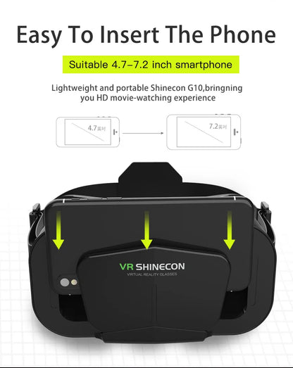 VR Glasses Virtual Reality Headset – 3D Lenses Smart Goggles for Smartphones, Mobile Game Accessory