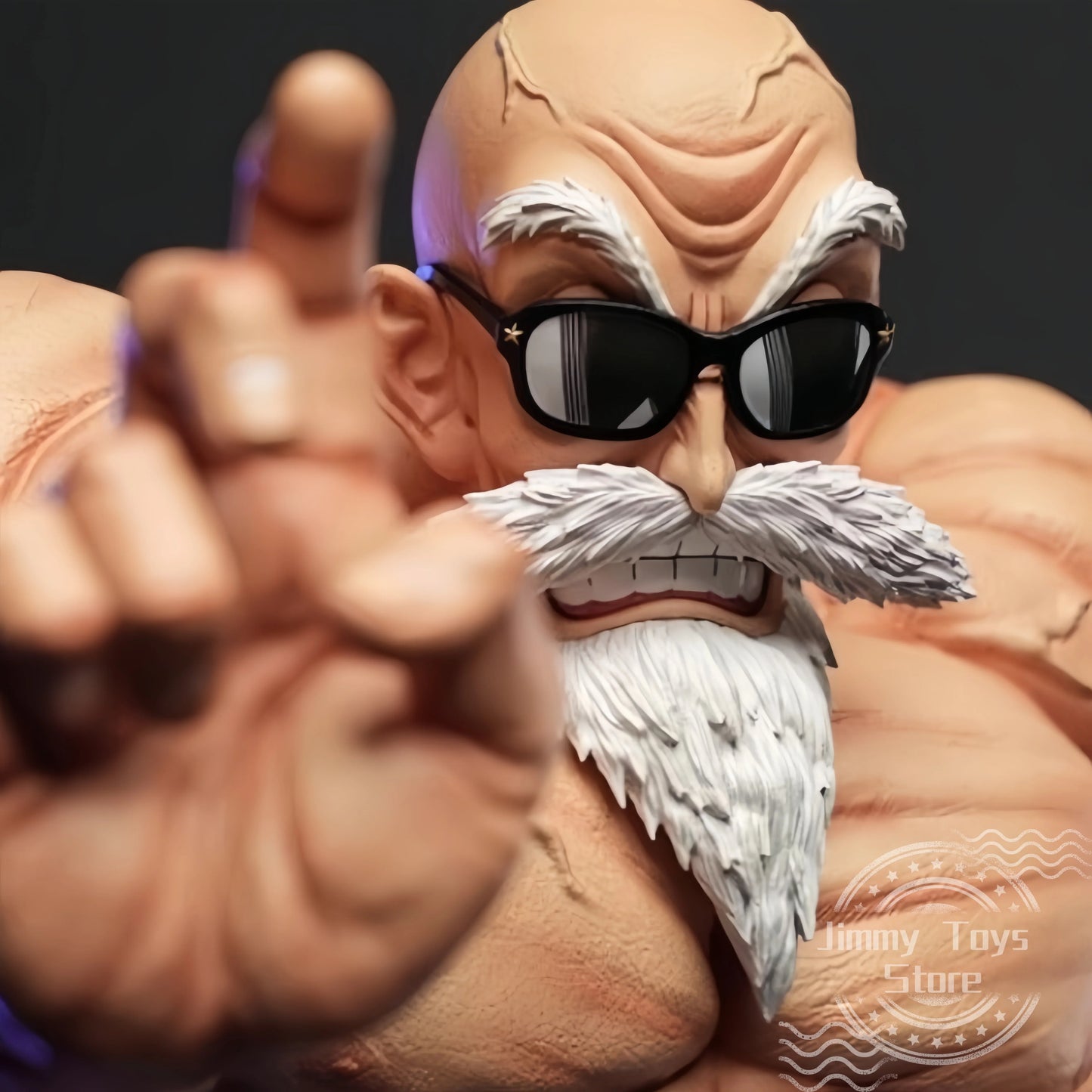 10cm Dragon Ball Anime Figure – GK Muscle Master Roshi & Goku Kame Sennin PVC Action Toy for Kids & Collectors