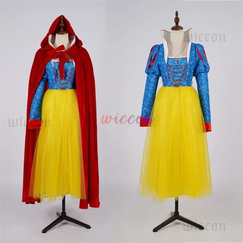 Florian Cartoon Prince Cosplay Costume — Women’s & Kids Cloak Suits for Halloween Evil Queen Theme