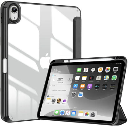iPad 10th & 11th Gen Case 2022 – Hybrid Slim Tri-Fold Stand Cover with Pencil Holder, Protective Tablet Case