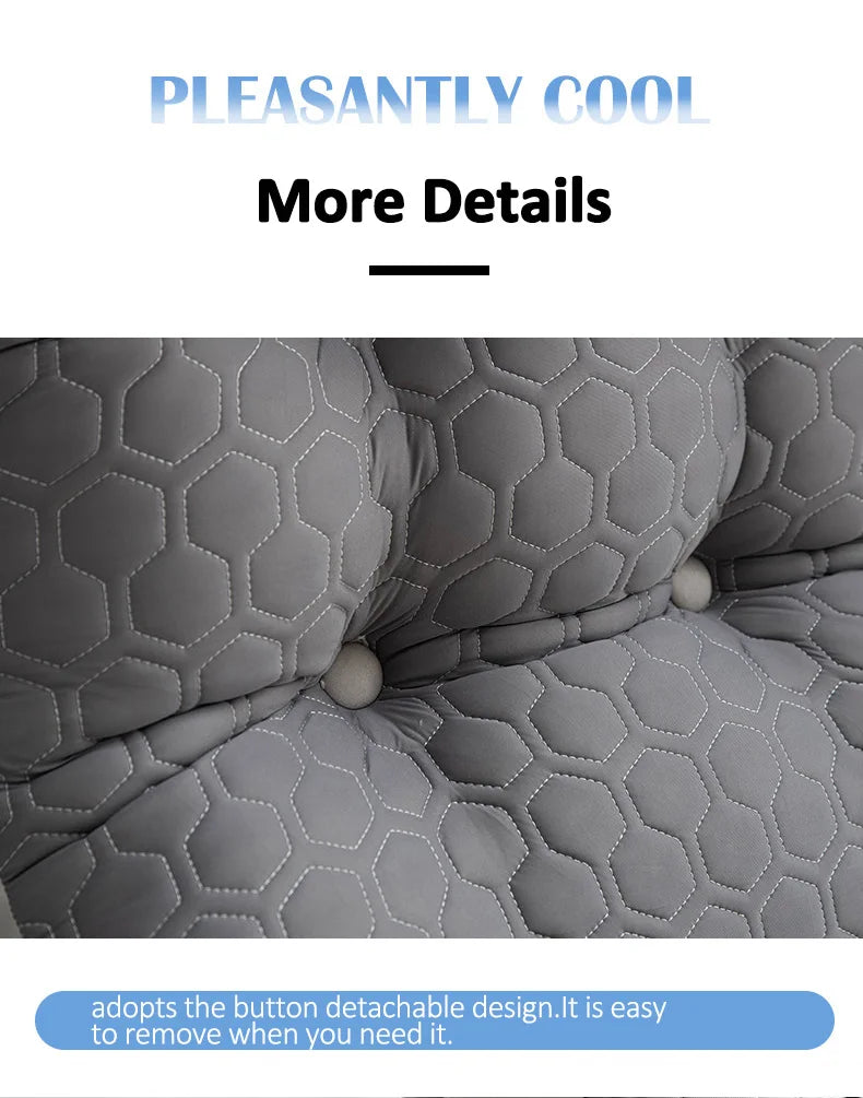 Soft Lumbar Bedside Cushion – Wedge Pillow for Back Support, TV Lounger & Reading, Decorative Bed Pillow