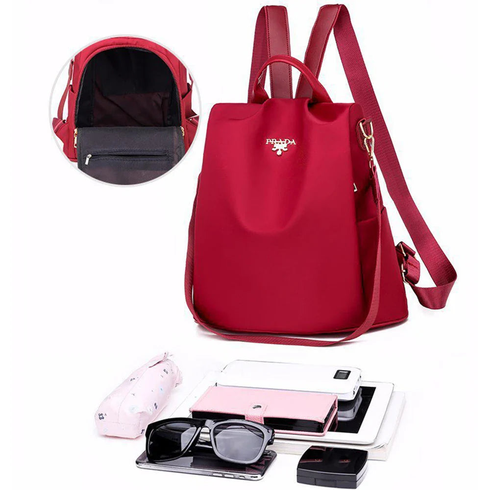 Multi-Functional Backpack for Women - Simple, Versatile, Dual-Use Waterproof and Anti-Theft Bag