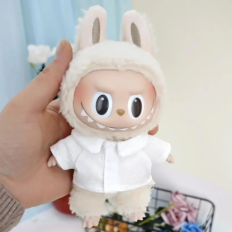 17cm Labubu Doll Clothes — Replacement Single Pants & Skirt Accessories for Macaron Labubu Dolls