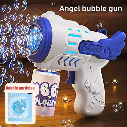 Automatic Bubble Gun Rocket - Electric Bubble Blower Toy with Bubble Liquid for Kids’ Beach & Outdoor Fun
