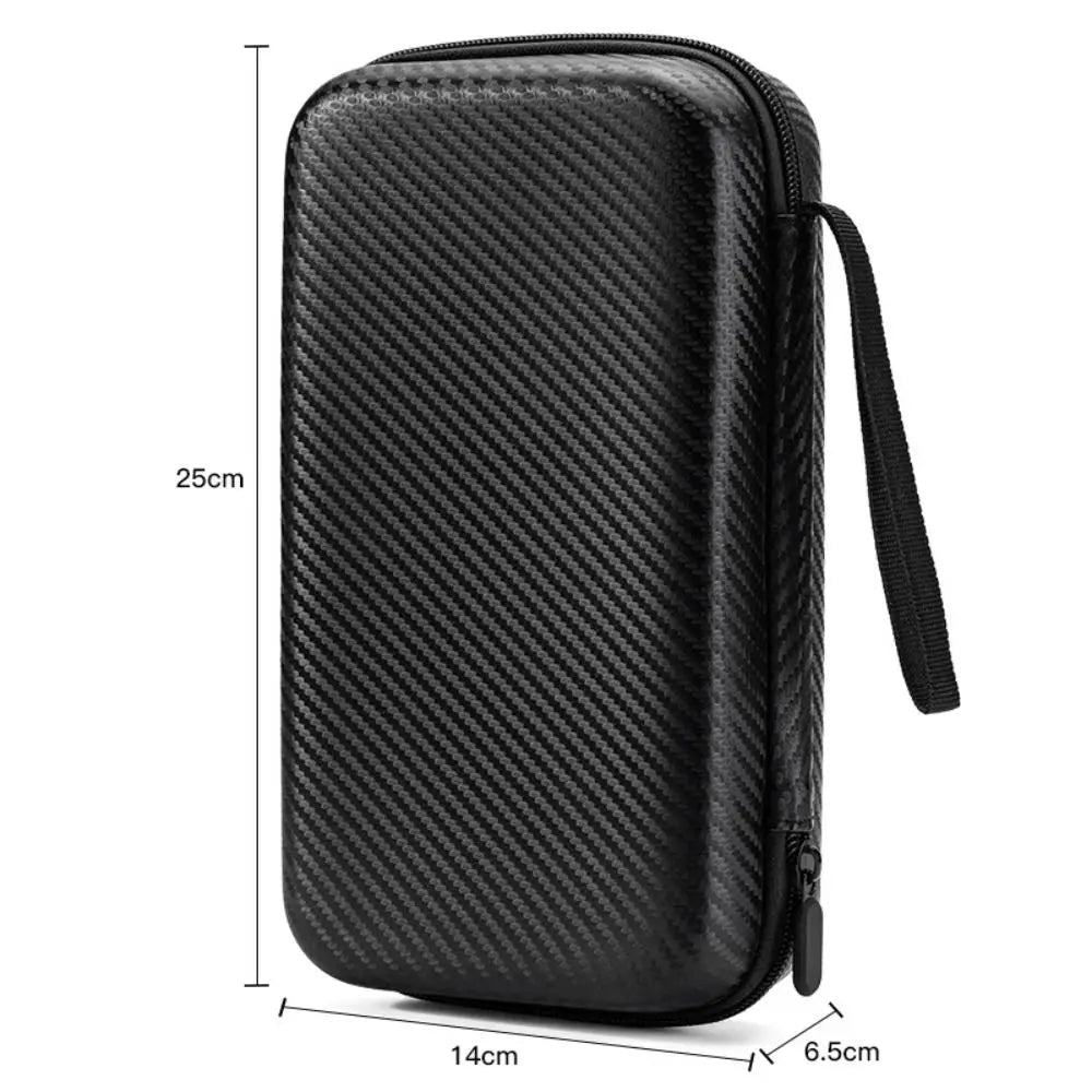 Shockproof Waterproof Headphone Case – EVA Hard Shell Carrying Box with Double Zipper & Dustproof Design