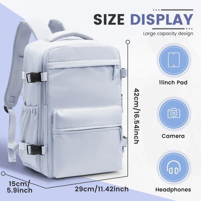Ryanair Cabin Bag 40x20x25 — Men’s Air Vacuum Compression Laptop Backpack with 42x29x15 Vacuum Clothing Storage Bag