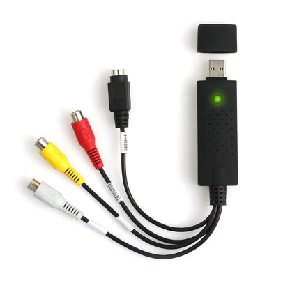 USB 2.0 VHS to DVD Video Converter – Capture Analog Video to Digital Format for IPTV, Audio, and Gaming