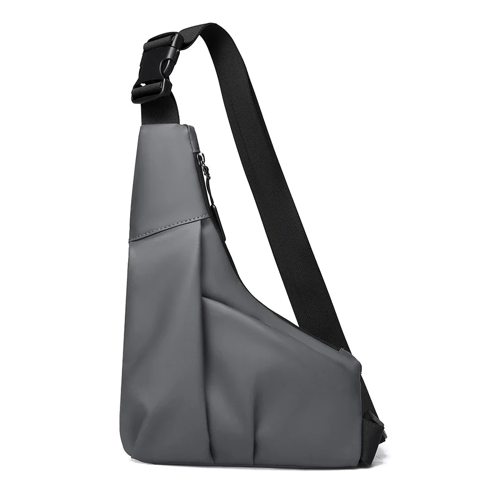Anti-Theft Triangle Crossbody Bag – Adjustable Strap Casual Chest Bag for Men, Perfect for Outdoor, Travel & Commuting