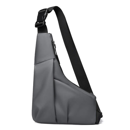 Anti-Theft Triangle Crossbody Bag – Adjustable Strap Casual Chest Bag for Men, Perfect for Outdoor, Travel & Commuting