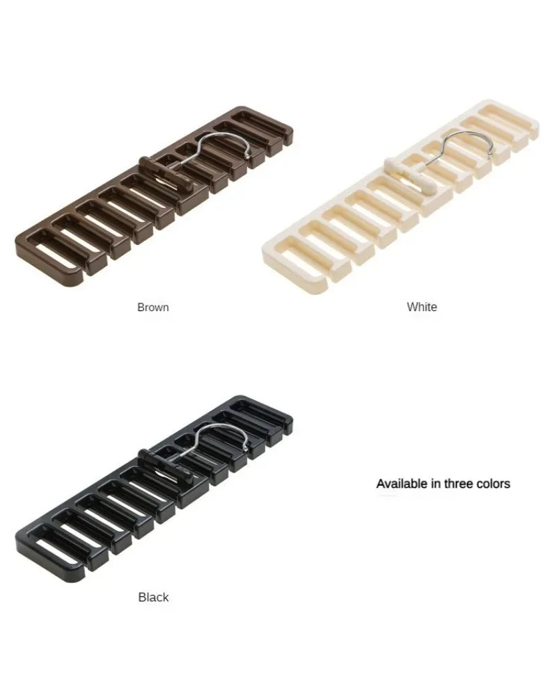 1-12Pcs Multifunctional Belt & Tie Organizer – Hanging Clothes Rack for Closet Storage and Organization