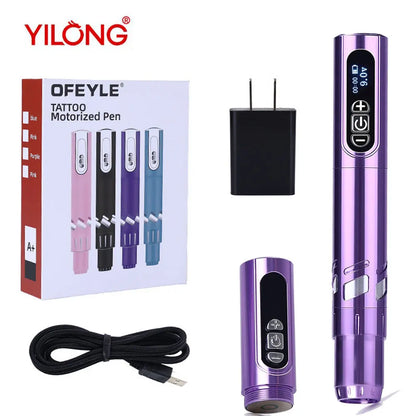 2PC Wireless Tattoo Pen Set — Professional Battery-Powered Tattoo Machine for Artists & Beginners