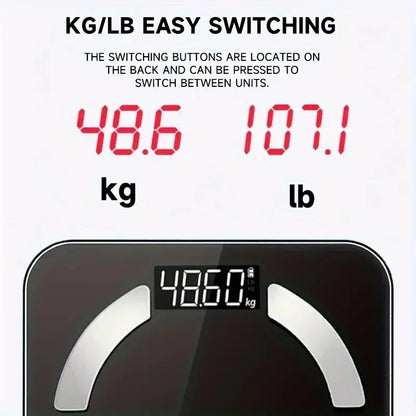 HOT Smart Body Fat Scale — High-Precision Bluetooth Weight Scale with HD Display & Mobile App | BMI, Fat & Muscle Analysis