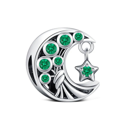 925 Sterling Silver Robot & Sea Turtle Charms Pendant — Moon Bead Bracelet Accessory, DIY Fashion Jewelry Gift for Women