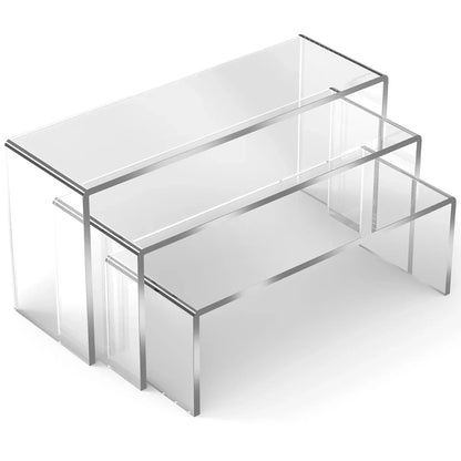 3/6/9PCS Acrylic Display Stand — Transparent Organizer for Perfume, Dolls & Jewelry
