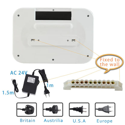 8 Station WiFi Smart Sprinkler Controller – Indoor Irrigation System, Remote Control via Phone, Alexa Compatible