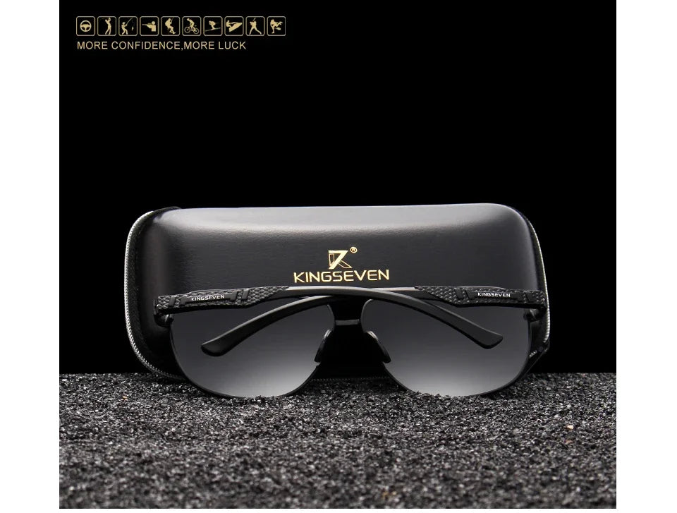 KINGSEVEN Polarized Pilot Sunglasses – UV400 HD Lens Aluminum Frame Photochromic Night Vision Eyewear for Men & Women