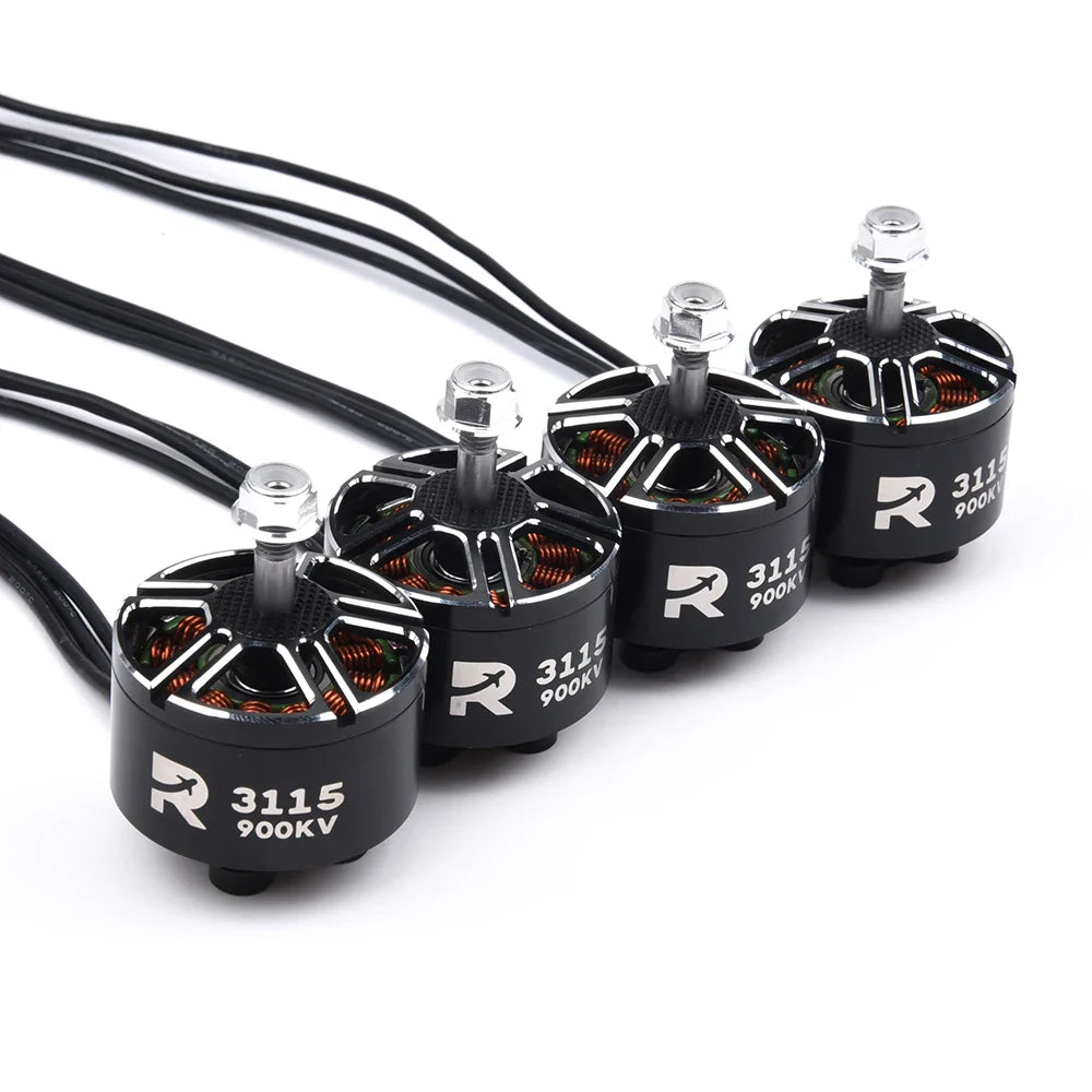 3115 900KV 3-6S Brushless Motor for RC Multirotor – X-Class FPV Freestyle Mark4 XL10 Frame Kit (9-10 inch)