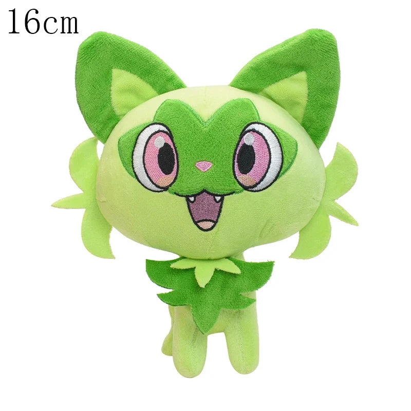 Pokemon Sprigatito Plush – Floragato & Meowscarada Evolution Stuffed Doll, 9th Gen Anime Toy Gift for Kids