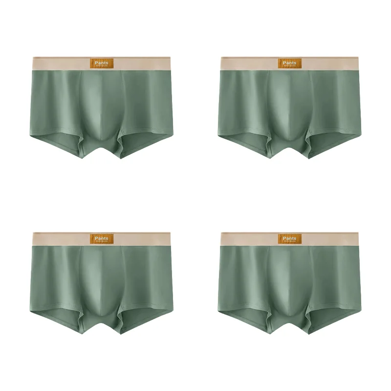 4PCS Men’s Cotton Boxer Shorts Set – Breathable Comfortable Underwear for Sports & Everyday Wear (L–7XL)