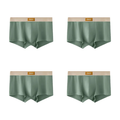 4PCS Men’s Cotton Boxer Shorts Set – Breathable Comfortable Underwear for Sports & Everyday Wear (L–7XL)