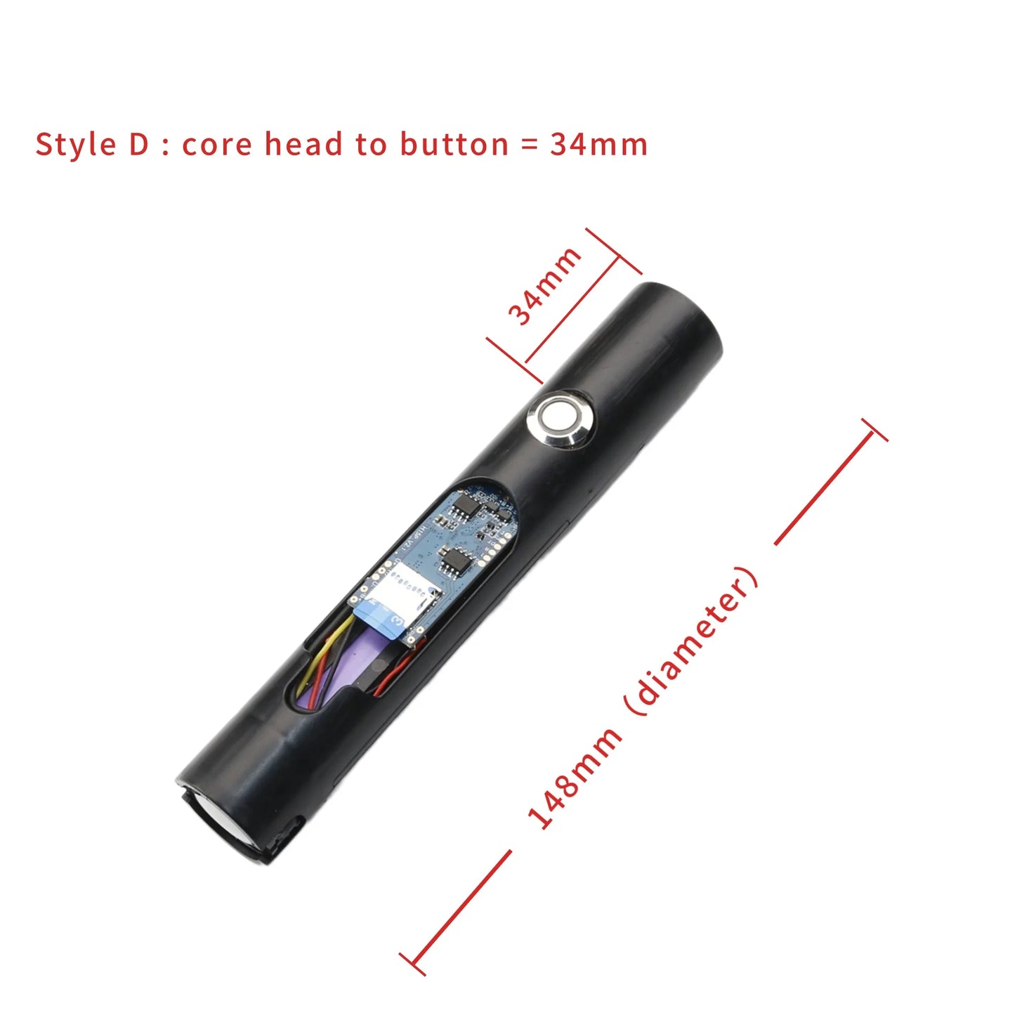 TXQ Neo Pixel Lightsaber Core SNV4 Pro — Smooth Swing Electronic Chip with Proffie Soundboard Kit for Hilt & Saber Blaster