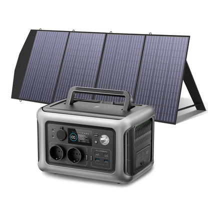 ALLPOWERS R600 Solar Generator - 600W, 299Wh LiFePO4 Portable Power Station with Optional Solar Panel and Solar Charger for Camping