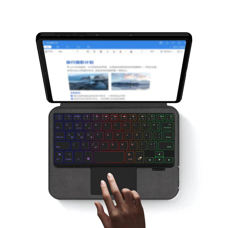 HUWEI Magic Keyboard Case for Lenovo LEGION Y700 2023 8.8" TB-320F 2nd Gen Tablet Cover with TouchPad & Backlit Keyboard