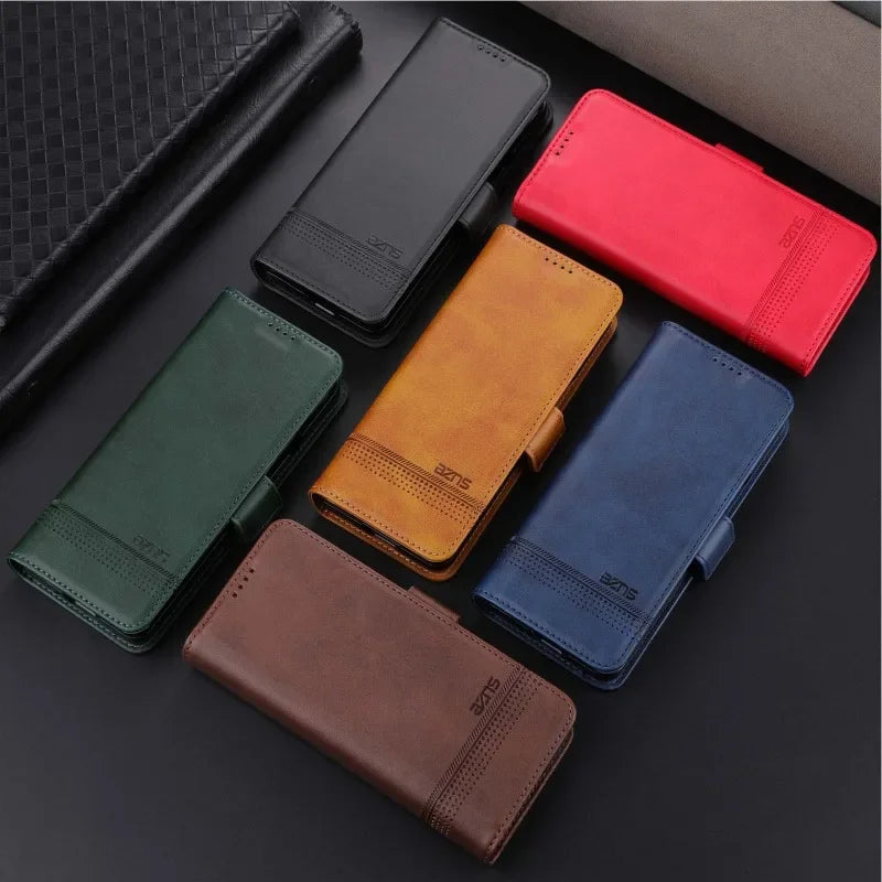 Phone Case for Samsung Galaxy Z Fold 6/5/4/3 — Fold6/5/4/3 5G Leather Wallet Card Holder Kickstand Shockproof Cover