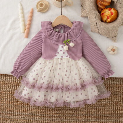 Baby Girl Polka Dot Party Dress - Cute Christmas Dress for Infants & Toddlers 6 Months–3 Years
