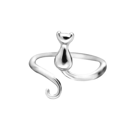 Adjustable Crochet Tension Cat Ring – Beginner Knitting & Crochet Hook Finger Holders, Yarn Guide Winder Tools