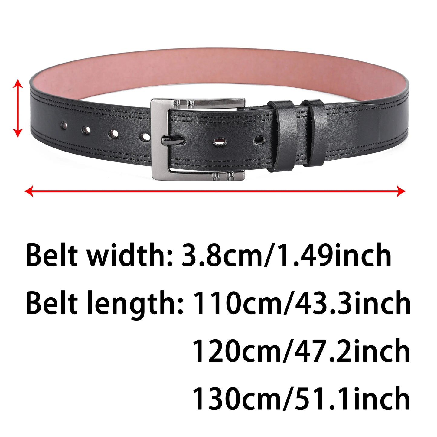 Genuine Leather Men's Belt – High-Quality Buckle, Cowskin Casual & Business Waistband, Male Fashion Designer 2024 New
