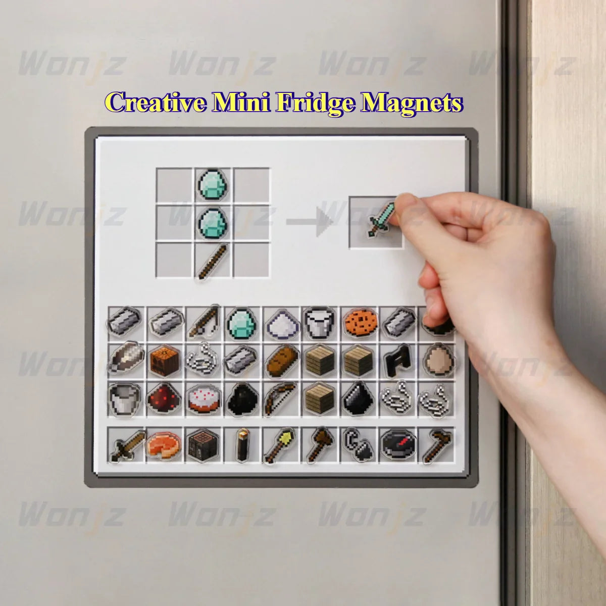Premium Pixel-Style Fridge Magnets – High-Definition Gamer Magnets for DIY Projects and Home Decor
