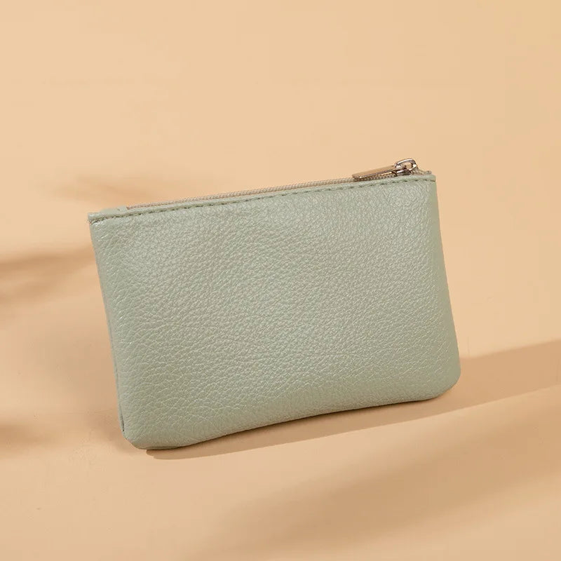 Fashion Women’s Small PU Wallet – High-Quality Zipper Card Purse & Key Storage Bag for Ladies