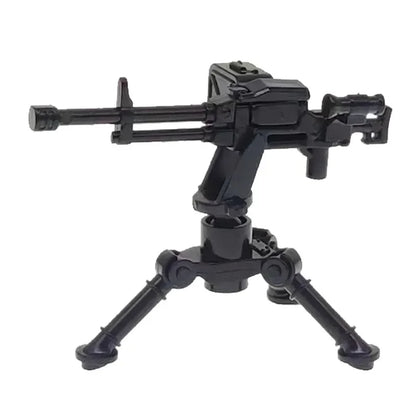 Military Building Blocks Soldier Set - Tactical Weapons Figures with Gatling Gun, Rifle, Mortar & Accessories Toy Kit