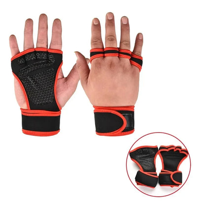 Training Sport Gloves – Half Finger Weightlifting Gloves for Men & Women, Non-Slip Hand, Wrist & Palm Protector for Gym & Bodybuilding