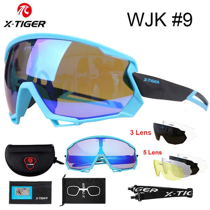 X-TIGER Polarized Cycling Glasses — Photochromic MTB & Road Bike Sunglasses for Sports