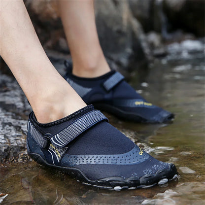Men & Women Five-Finger Water Shoes – Quick-Dry Non-Slip Barefoot Aqua Sneakers for Swimming & Outdoor