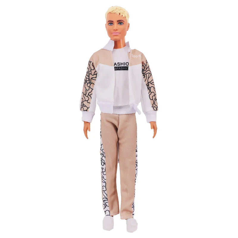 1/6 Boyfriend Doll Clothes Set — High-Quality Sparkling Top & Pants with Wool Hat for Ken Dolls